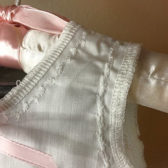 Elegant Grandma-Made 2-piece Layered Pinafore Velvet Baby Dress 👶🎀 - Picture 13 of 15